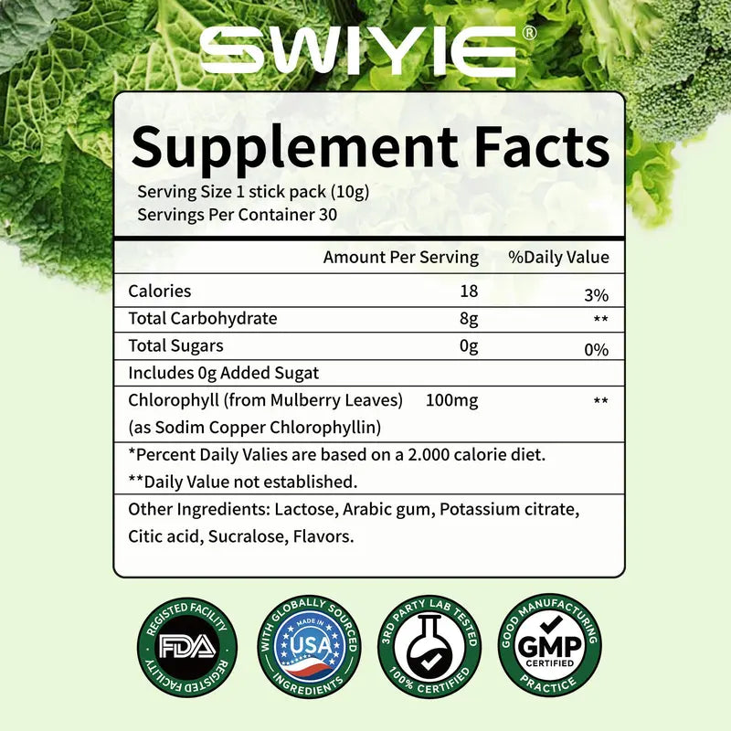 SWIYIE-Chlorophyll Stick Packs: Remove bad breath