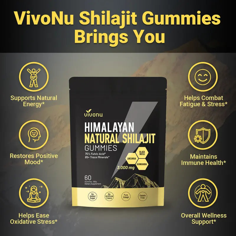 VivoNU Himalayan Shilajit Gummies