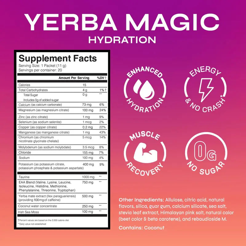 Yerba Hydration – Hydration & Energy Drink Mix