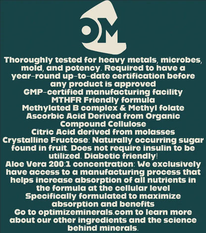 OPTIMIZE MINERALS AND VITAMINZ BUNDLE