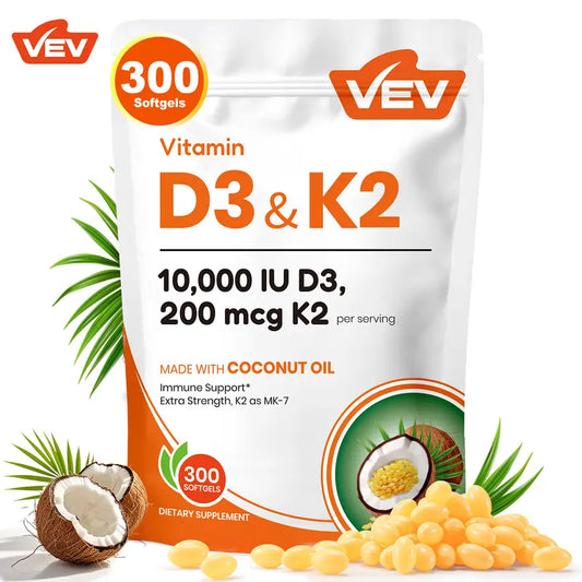 VEV Vitamin D3 K2 10000 IU