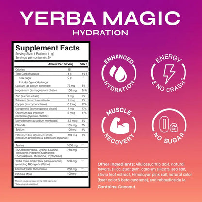Yerba Hydration – Hydration & Energy Drink Mix